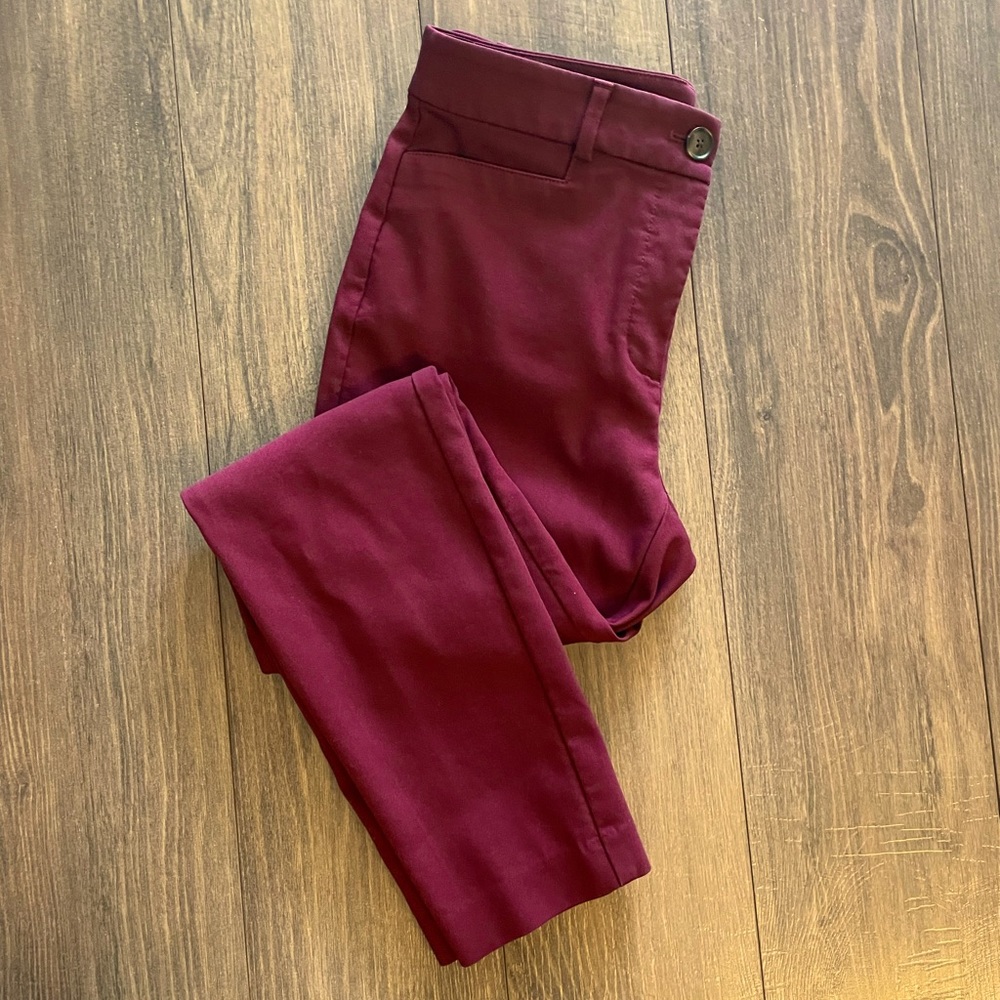Women's Burgundy Pants